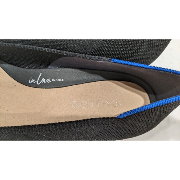 NEW~Women's Rothy's Black Block Heel "The High Point" Pointed Toe Shoes 7.5 - Picture 9 of 14